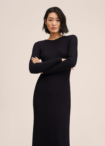 MANGO Knitted dress 'Maggie' in Black