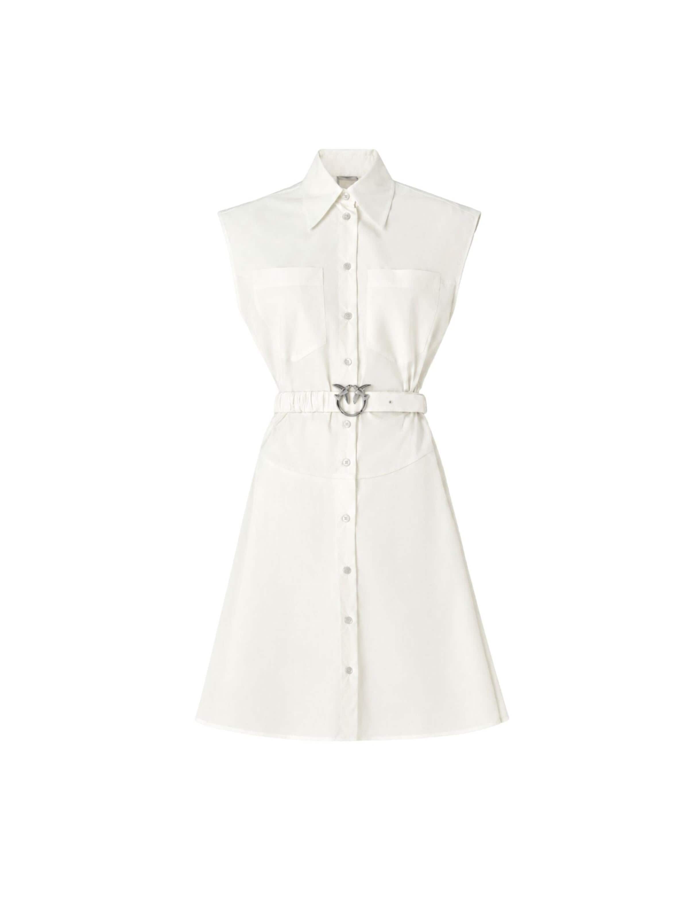 PINKO Dress 'PINKO ANACETA ABITO POPELINE ABITO' in 40 in White, Item view
