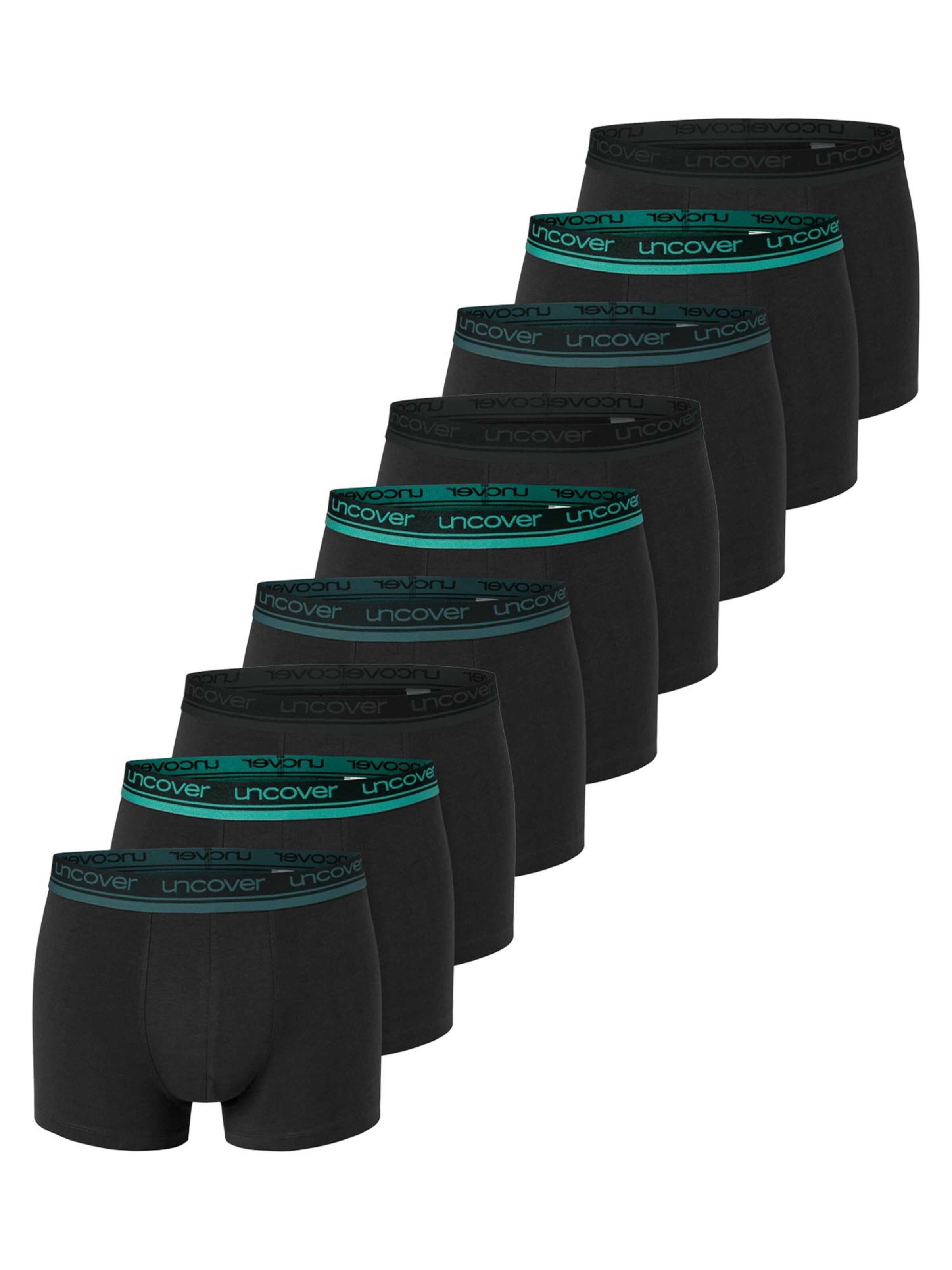 uncover by SCHIESSER Boxer shorts 'Cotton' in Black: front