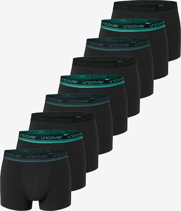 uncover by SCHIESSER Boxer shorts 'Cotton' in Black: front