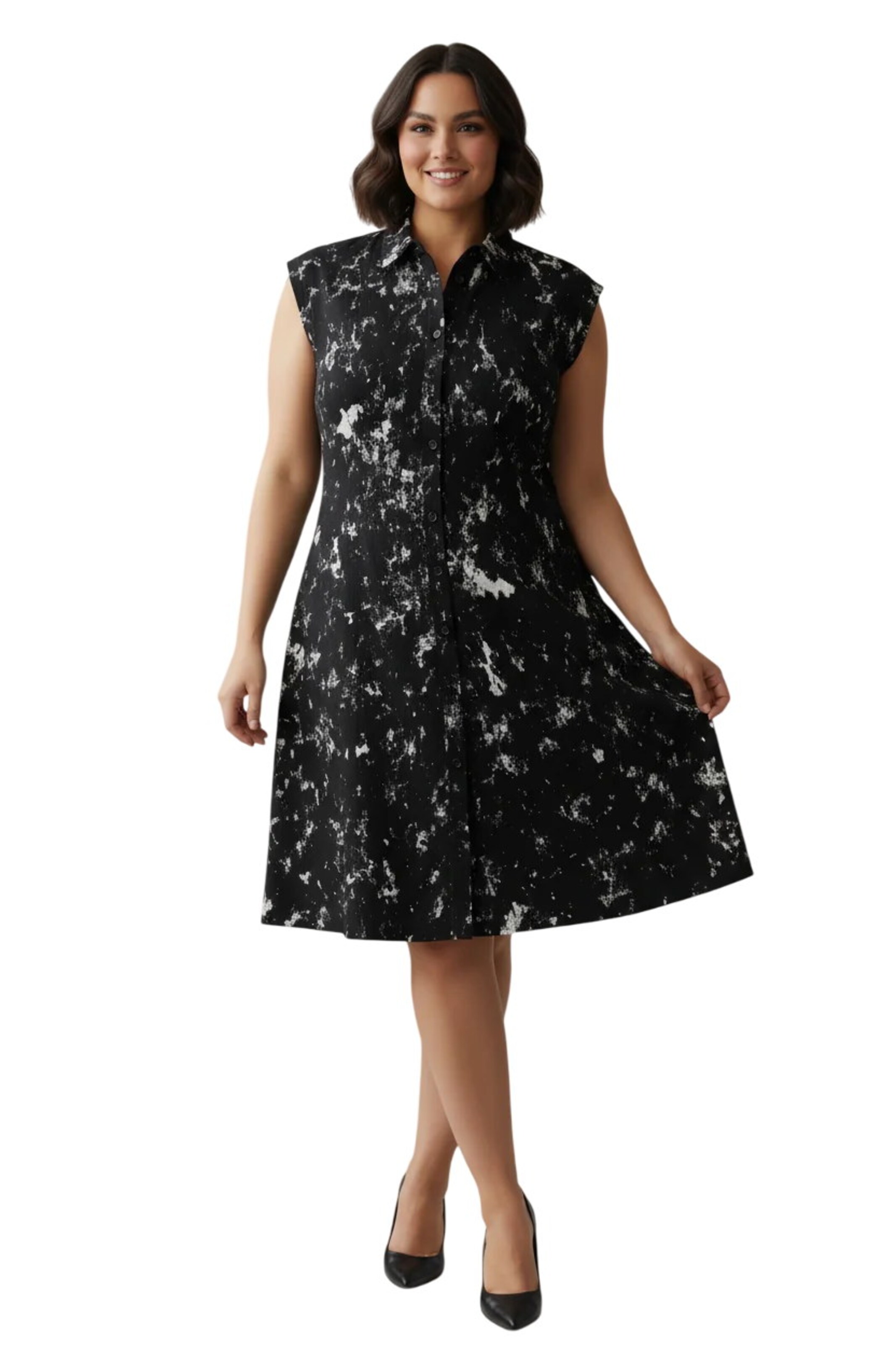 Shape Of You Blousejurk in Zwart