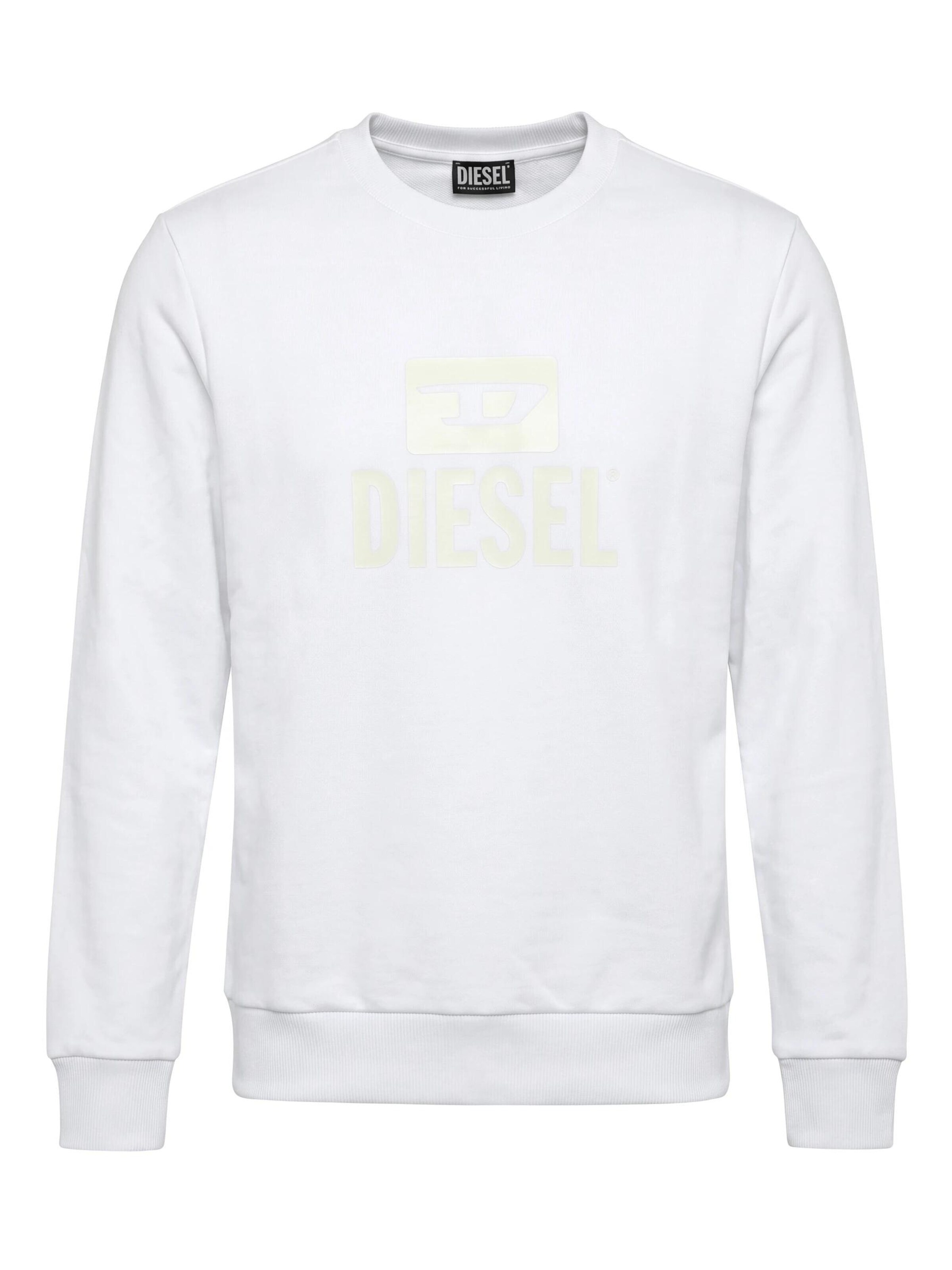 Pullover 'S-GIR TONE ON TONE' di DIESEL in bianco: frontale