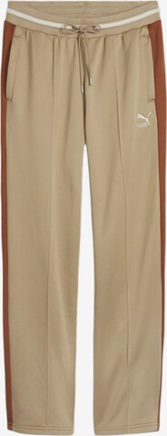 PUMA Loose fit Workout Pants in Brown: front