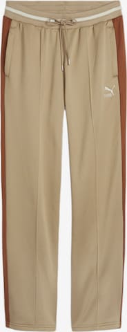 PUMA Loose fit Workout Pants in Brown: front