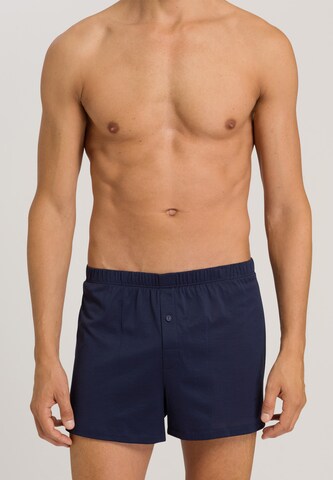 Hanro - Boxers 'Cotton Sporty' em azul: frente