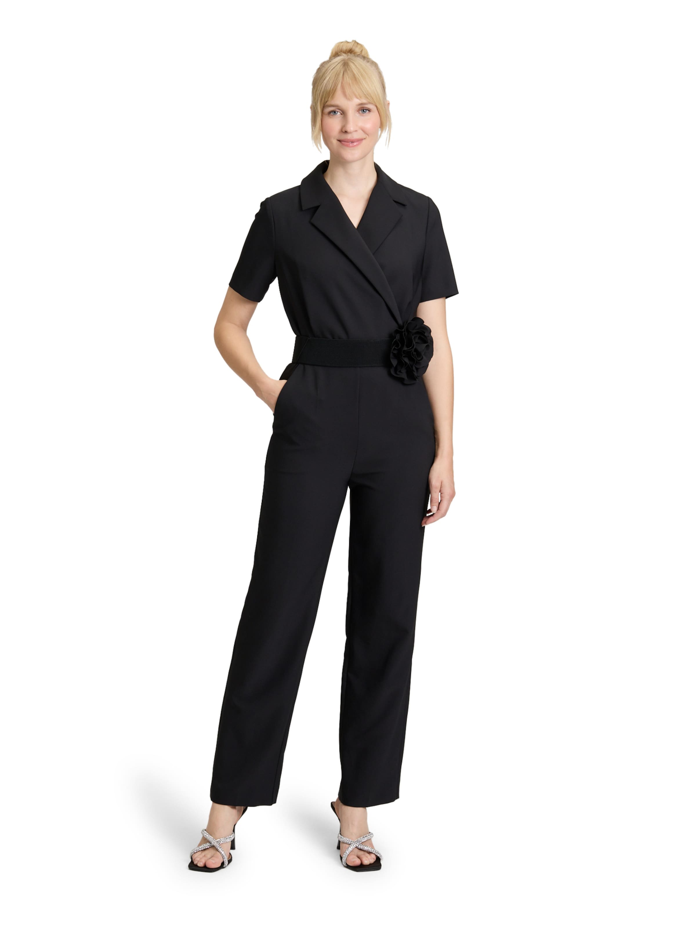Vera Mont Jumpsuit in Zwart: voorkant
