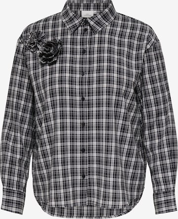 Camicia da donna 'CARBALVE' di ONLY Carmakoma in nero: frontale
