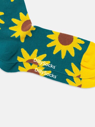 DillySocks Sokker 'Sunflower Smiles' i blandingsfarvet
