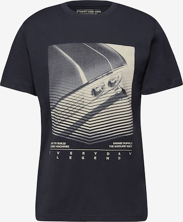 Street One MEN Shirt in Blue: front