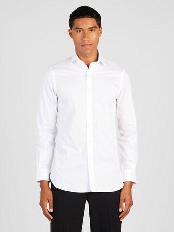 Polo Ralph Lauren Slim Fit Риза в бяло: отпред