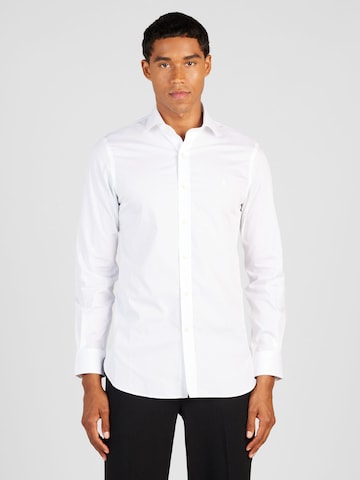 Polo Ralph Lauren Slim Fit Skjorte i hvit: forside