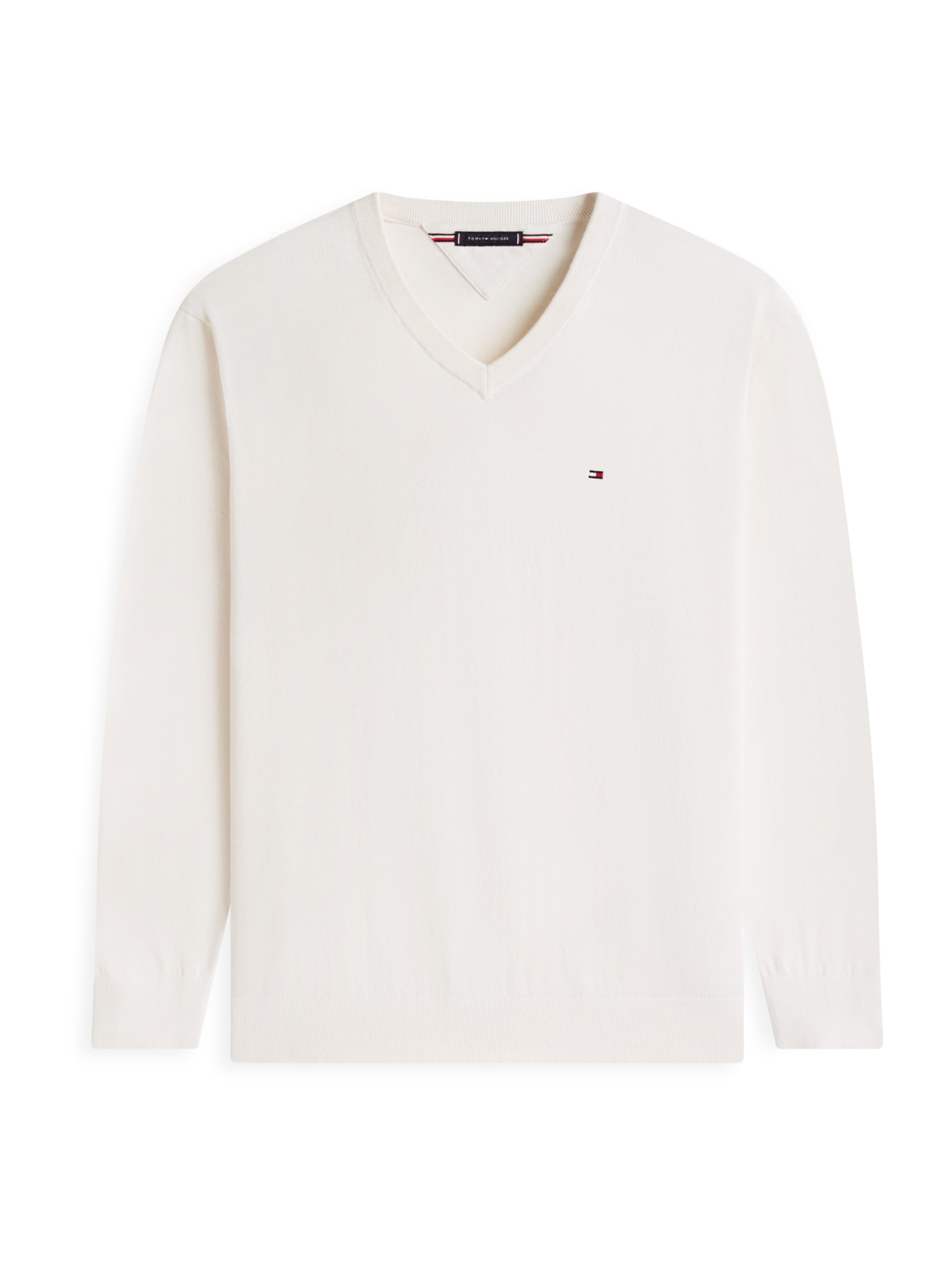 Tommy Hilfiger Big &amp; Tall Свитер &#x27;ESSENTIAL&#x27; в Белый: спереди