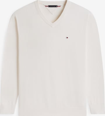 Pull-over 'ESSENTIAL' Tommy Hilfiger Big & Tall en blanc : devant