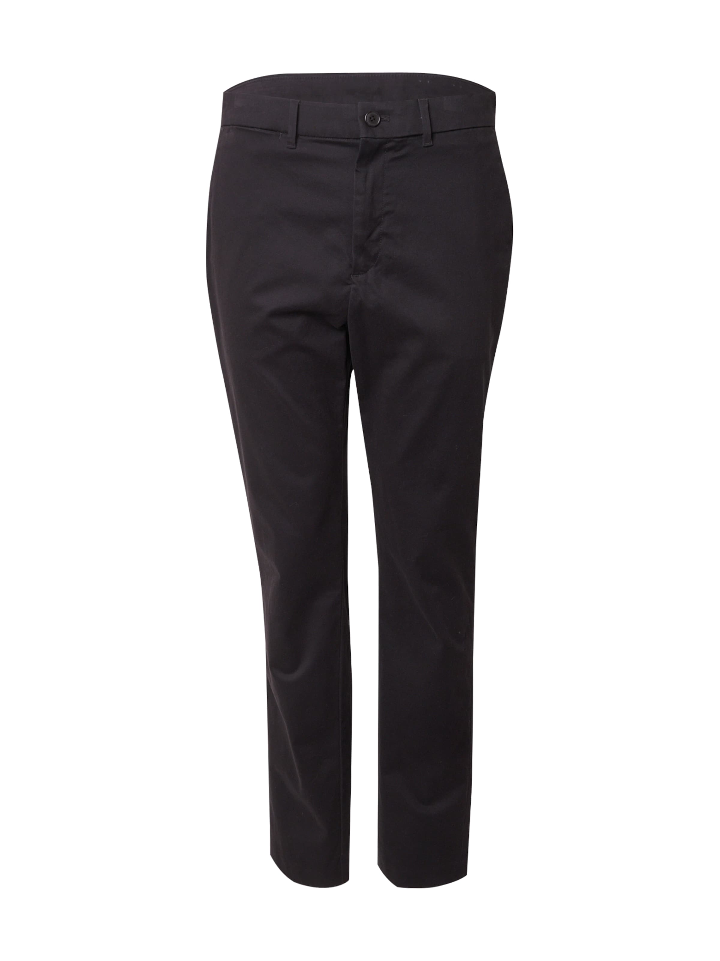 melns Calvin Klein Piegulošs Čino bikses: no priekšpuses