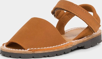 Sandales Pisamonas en marron : devant