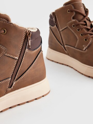 Next Lace-Up Boots in Brown