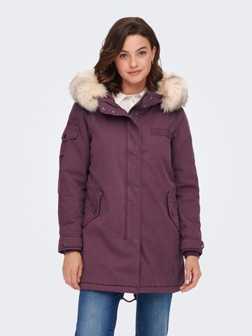 ONLY Tussenparka in Lila: voorkant