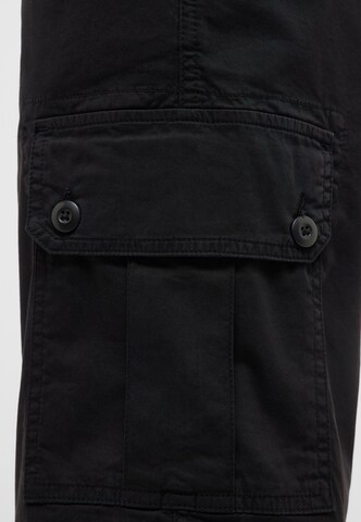 MUSTANG Wide leg Cargo Pants 'Harry Papertouch' in Black