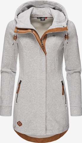 Ragwear Zip-Up Hoodie in Grey: front