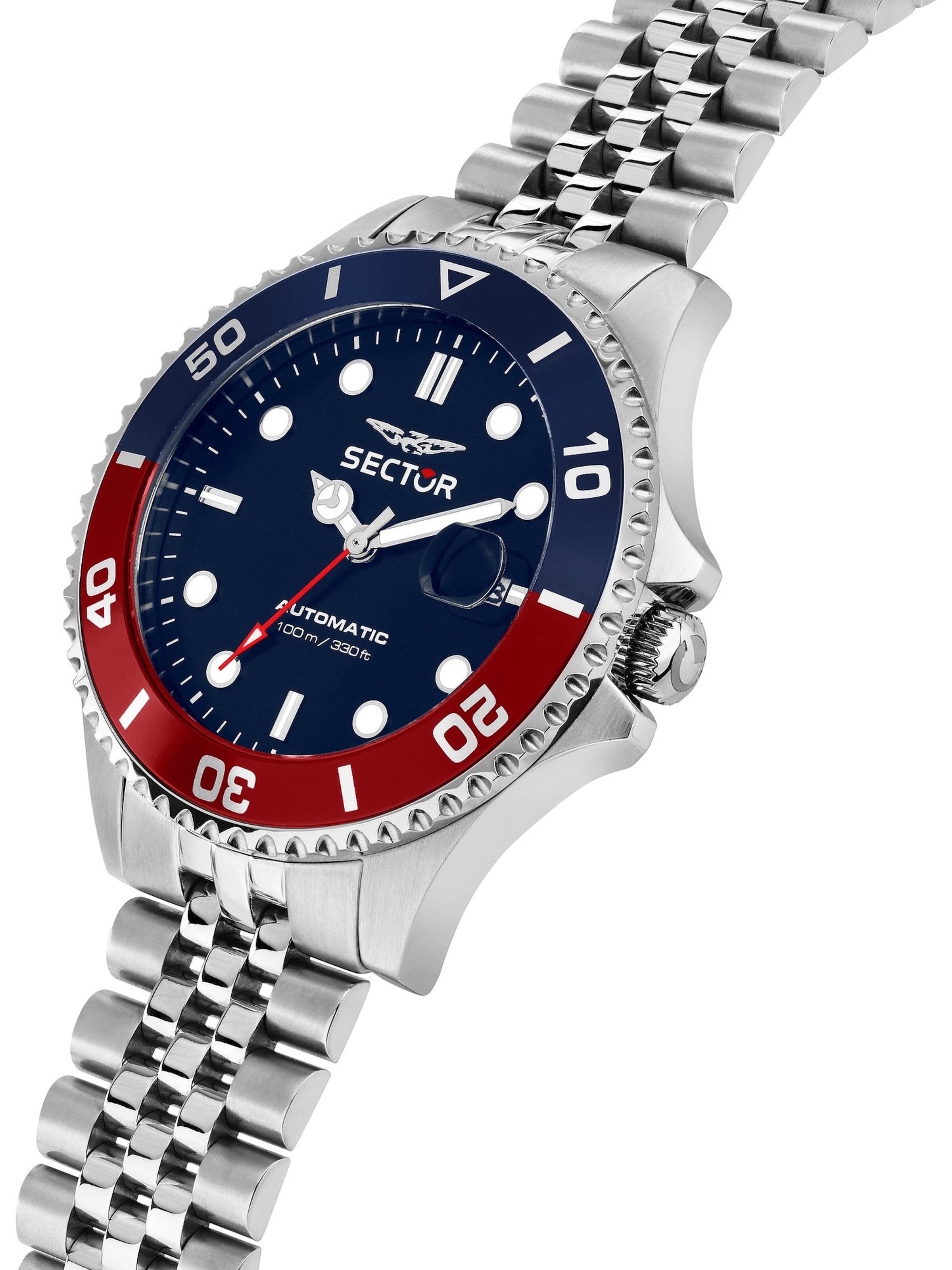 SECTOR Analoguhr in Silber