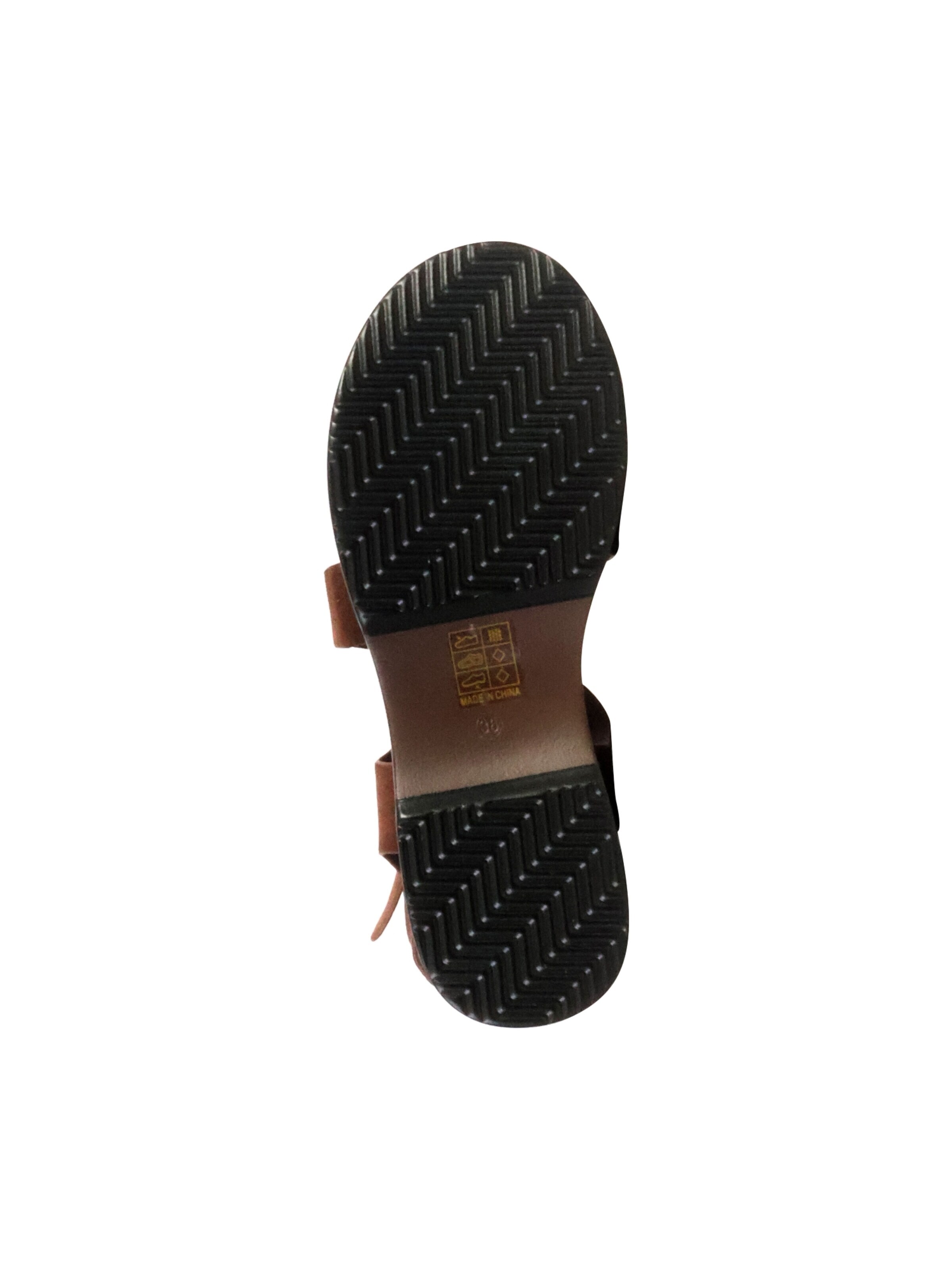 Sandales 'Joalice Sandalen mit Keilabsatz zum Hineinschlüpfen' Super Mode en marron