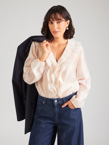 COMMA Blouse in Grijs: voorkant