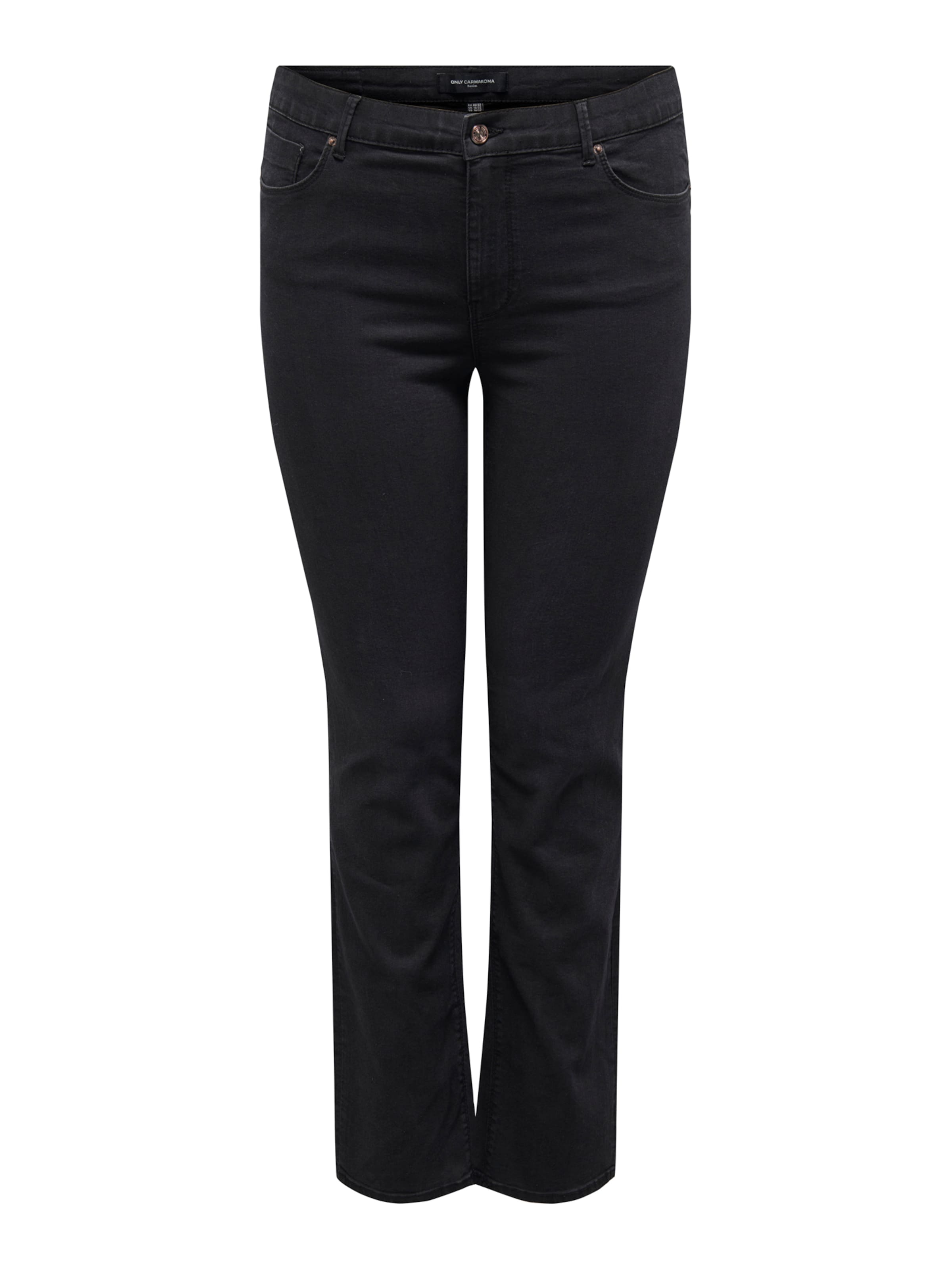 ONLY Carmakoma Skinny Farkut 'CARHIRIS' värissä musta: etupuoli