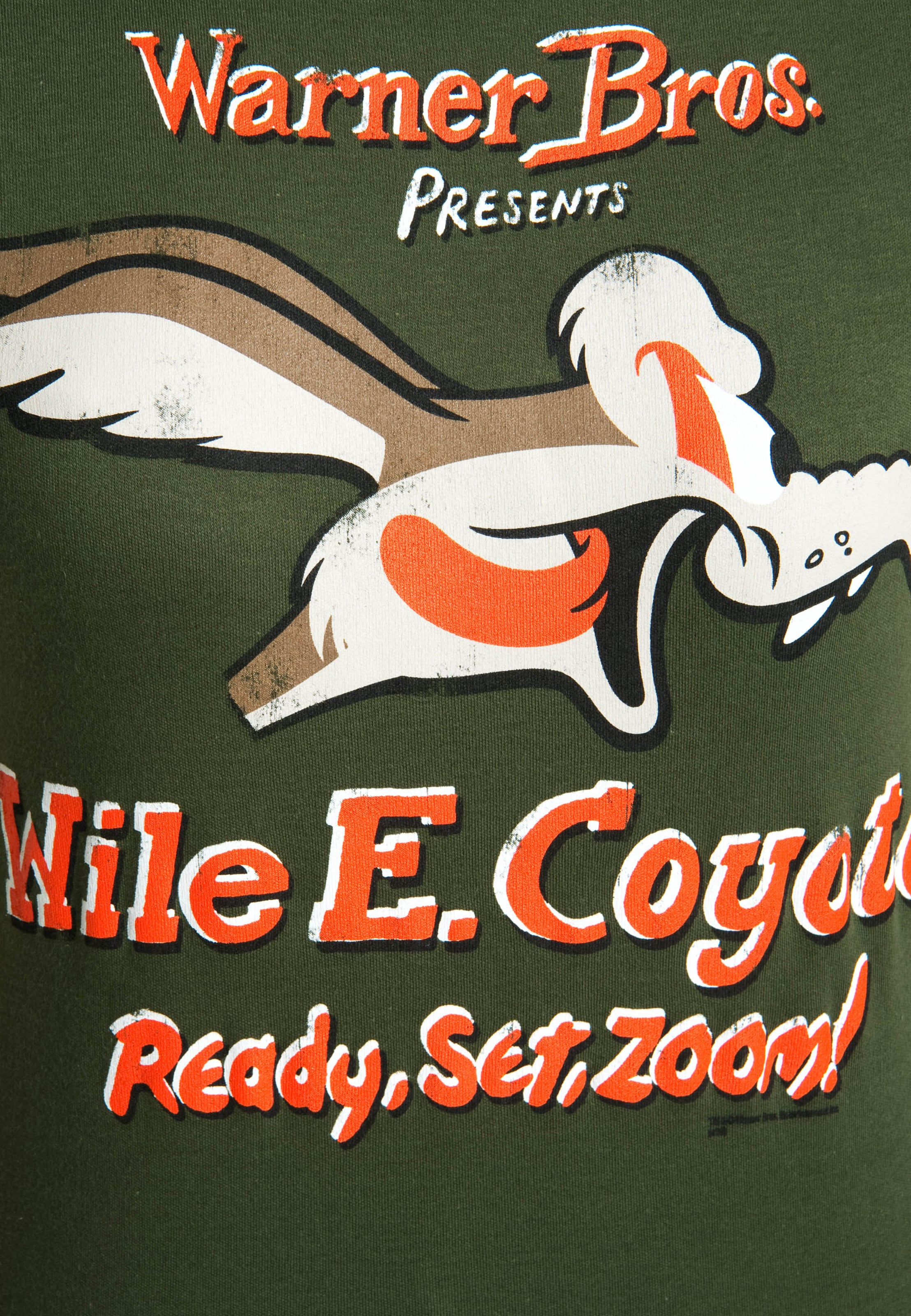 LOGOSHIRT Shirt 'Coyote' in Groen