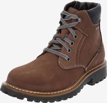 JOSEF SEIBEL Lace-Up Boots 'Chance 39 21958' in Brown: front