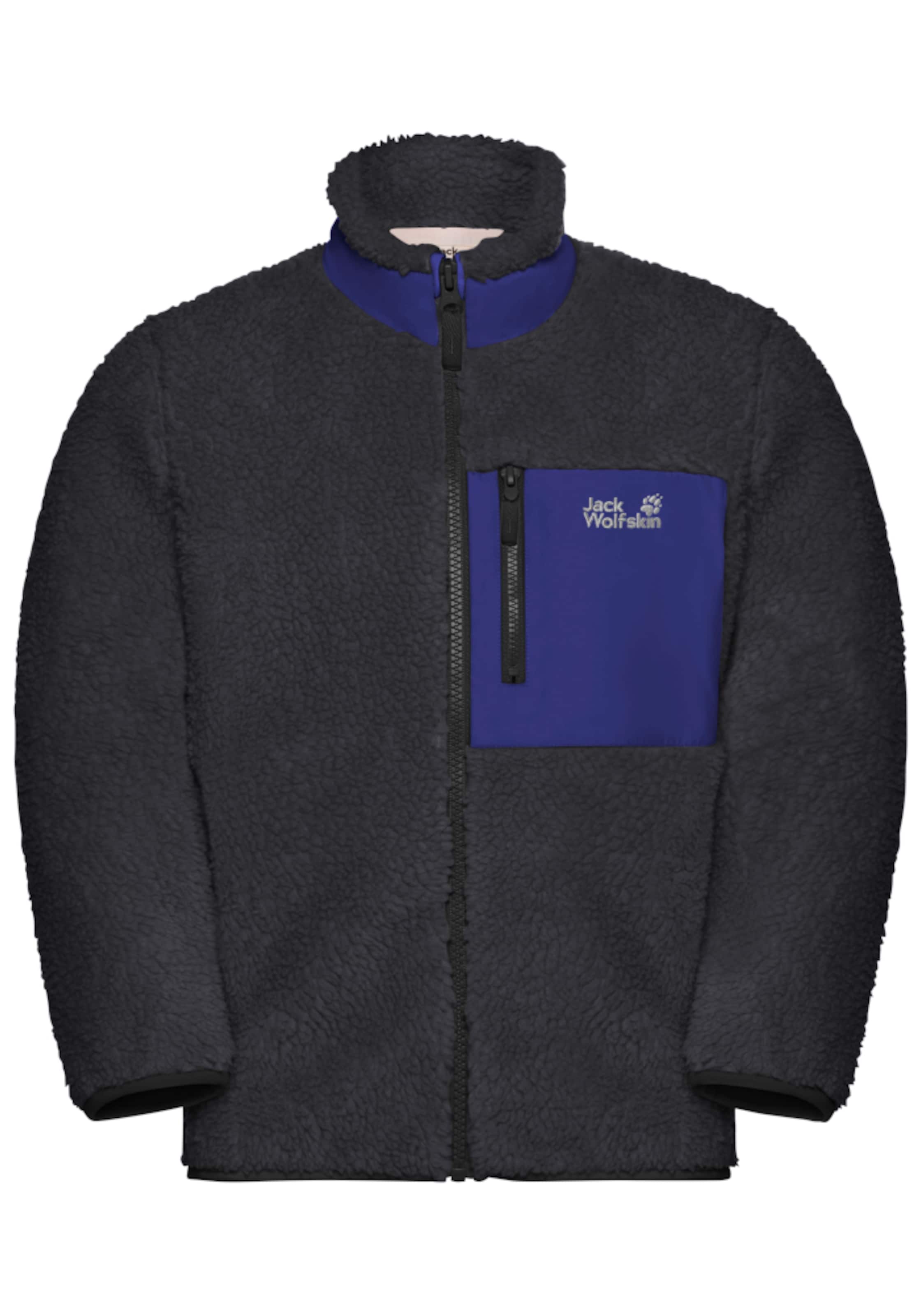 JACK WOLFSKIN Funktionsfleecejacke in Schwarz: Vorderseite