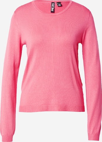 PIECES Sweater in Pink: front