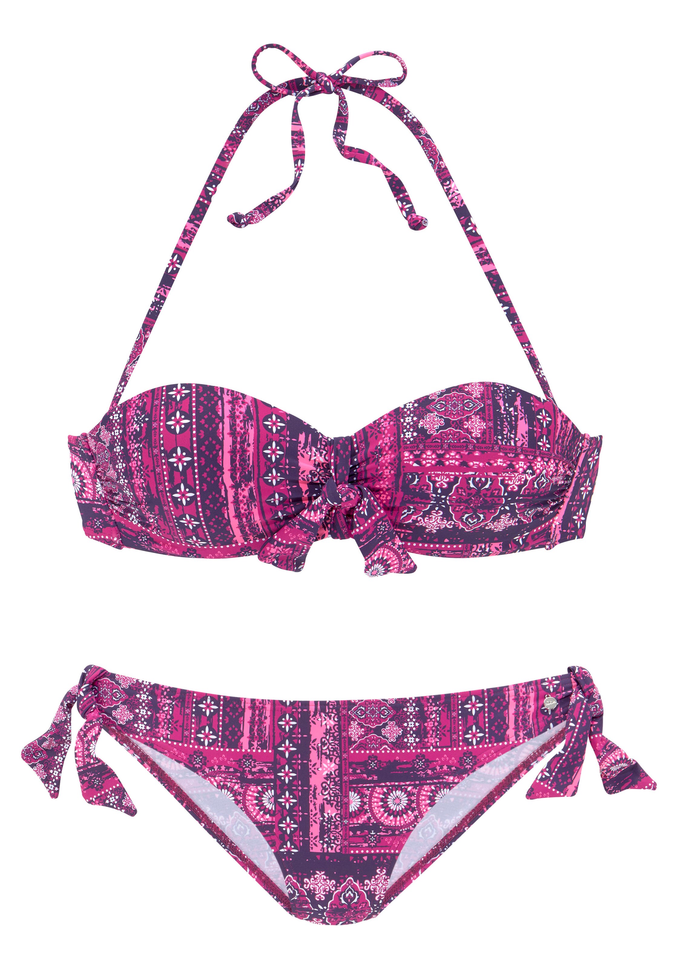 Fascia Bikini di s.Oliver in rosa: frontale