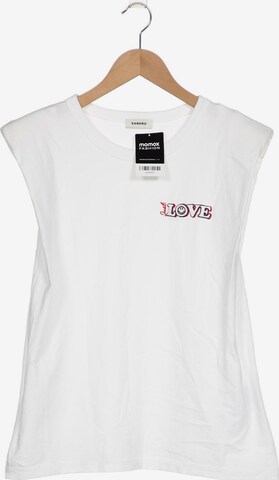 Sandro T-Shirt L in Weiß: predná strana
