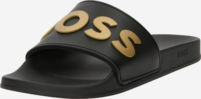 Flip-flops 'Kirk' BOSS Black pe galben miere / negru, Vizualizare produs