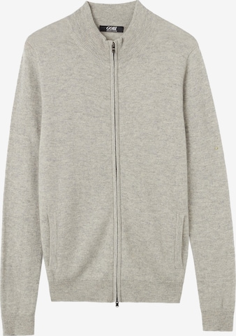 GOBI Cashmere Strickjacke 'Women's Essential Cashmere Full-Zip Cardigan' in Grau: Vorderseite
