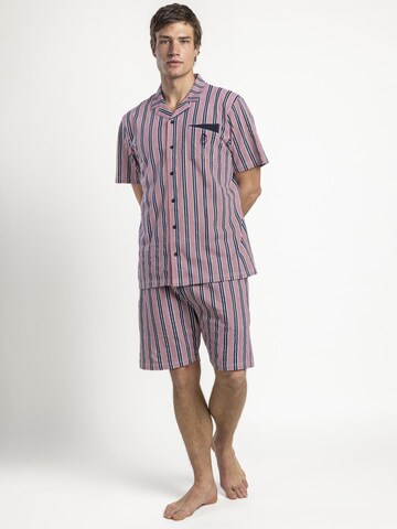 admas - Pijama corto en rojo: frente