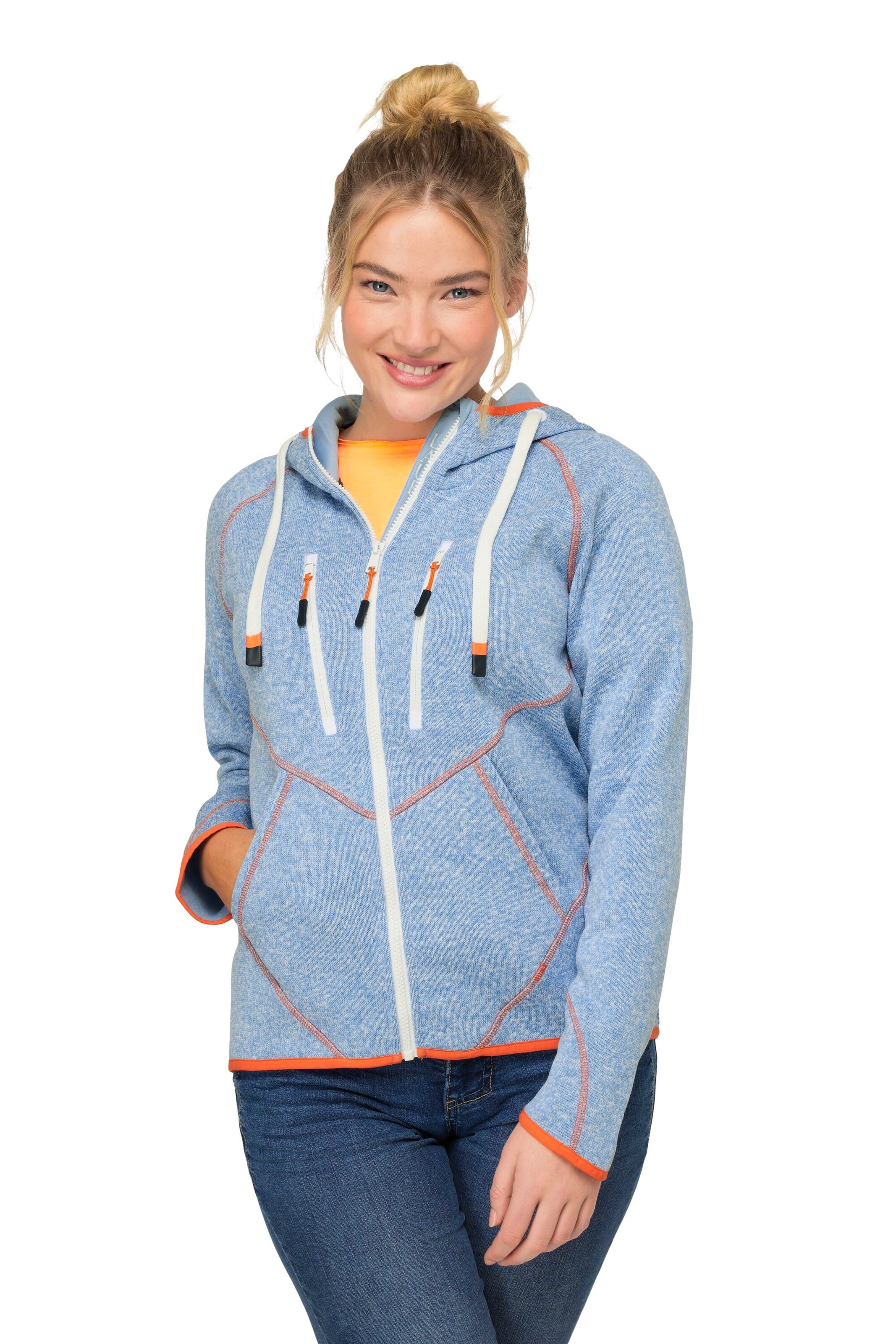 Veste de survêtement LAURASØN en bleu : devant