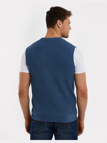 Threadbare Sweater Vest 'Jaylin' in Blue