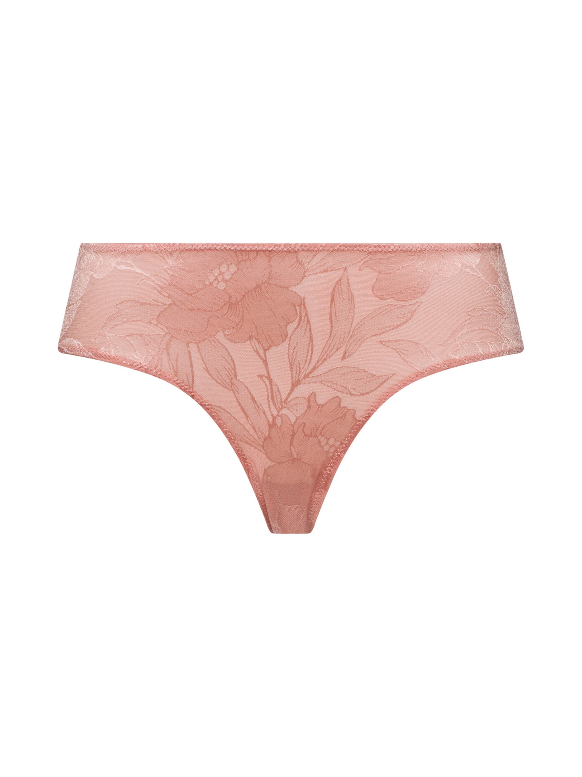 Hanro - Cueca ' Tina ' em castanho: frente