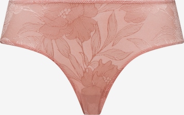 Slip ' Tina ' Hanro en marron : devant