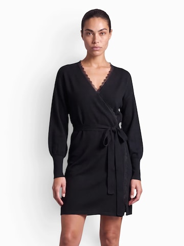 VILA - Vestido de malha 'VIRicky' em preto: frente