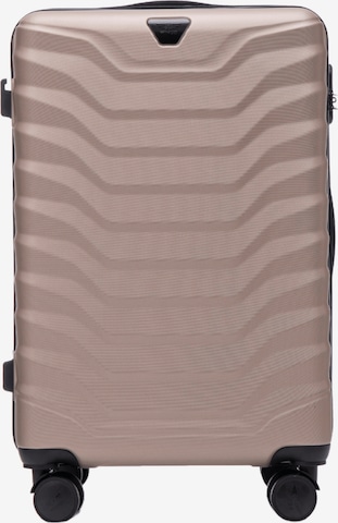 Valisette 'PEAFOWL' WINGS en or : devant