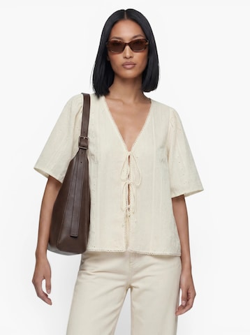 VERO MODA Блузка 'VMJASMINA' в Бежевый: спереди