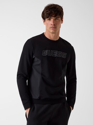 GUESS Sweatshirt in Black: front