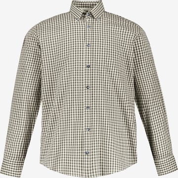 JP1880 Traditional Button Up Shirt in Brown: front