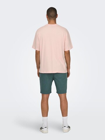 Only & Sons T-Shirt 'MANI' in Pink