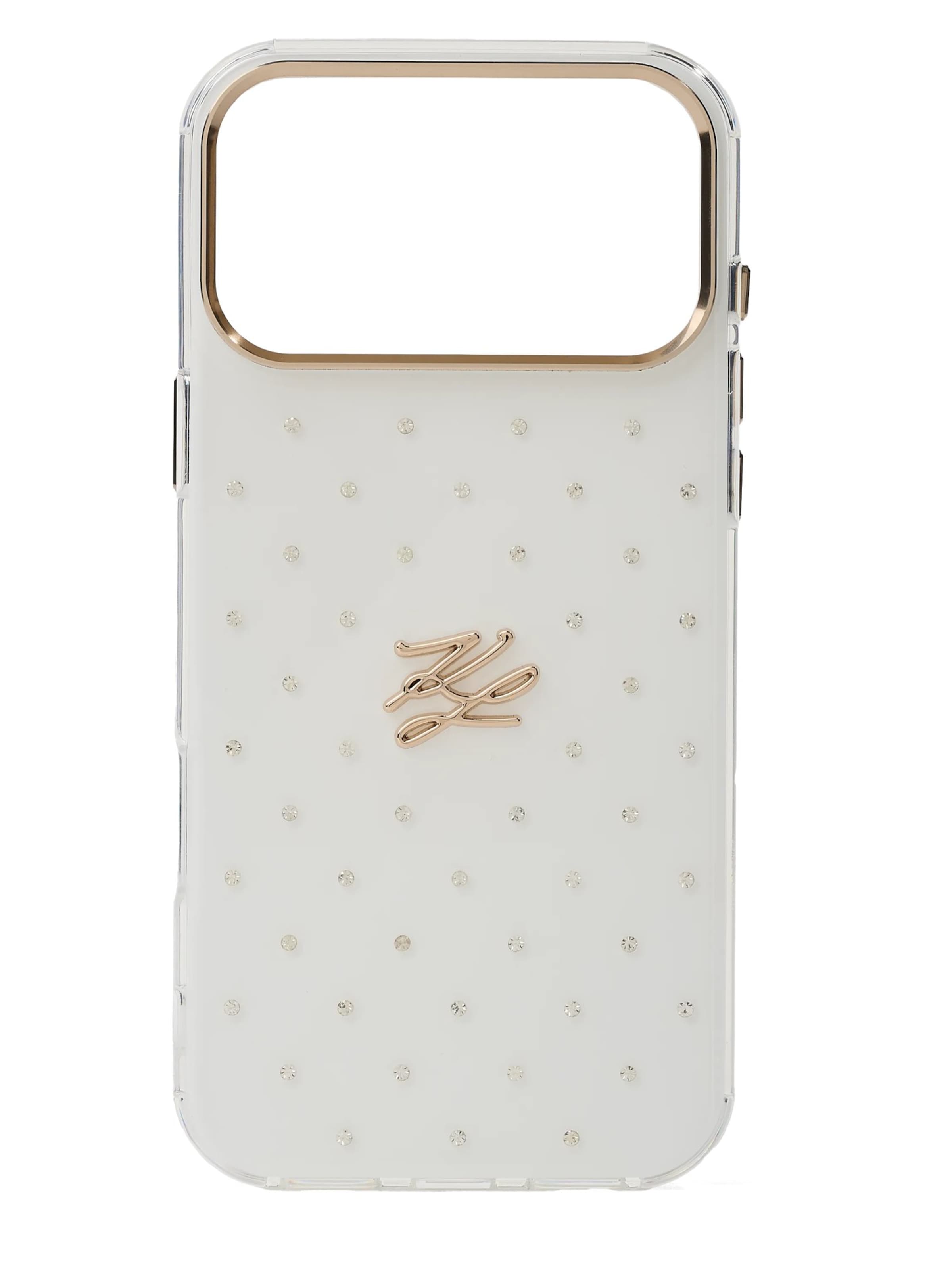 Karl Lagerfeld Protection pour smartphone en One Size en or / blanc, Vue avec produit