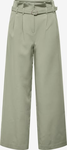 ONLY Wide leg Pleat-Front Pants 'PAYTON-MAIA' in Green: front