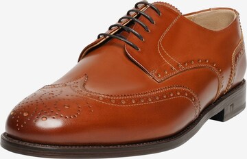 Henry Stevens Lace-Up Shoes 'Jones FBD' in Brown: front