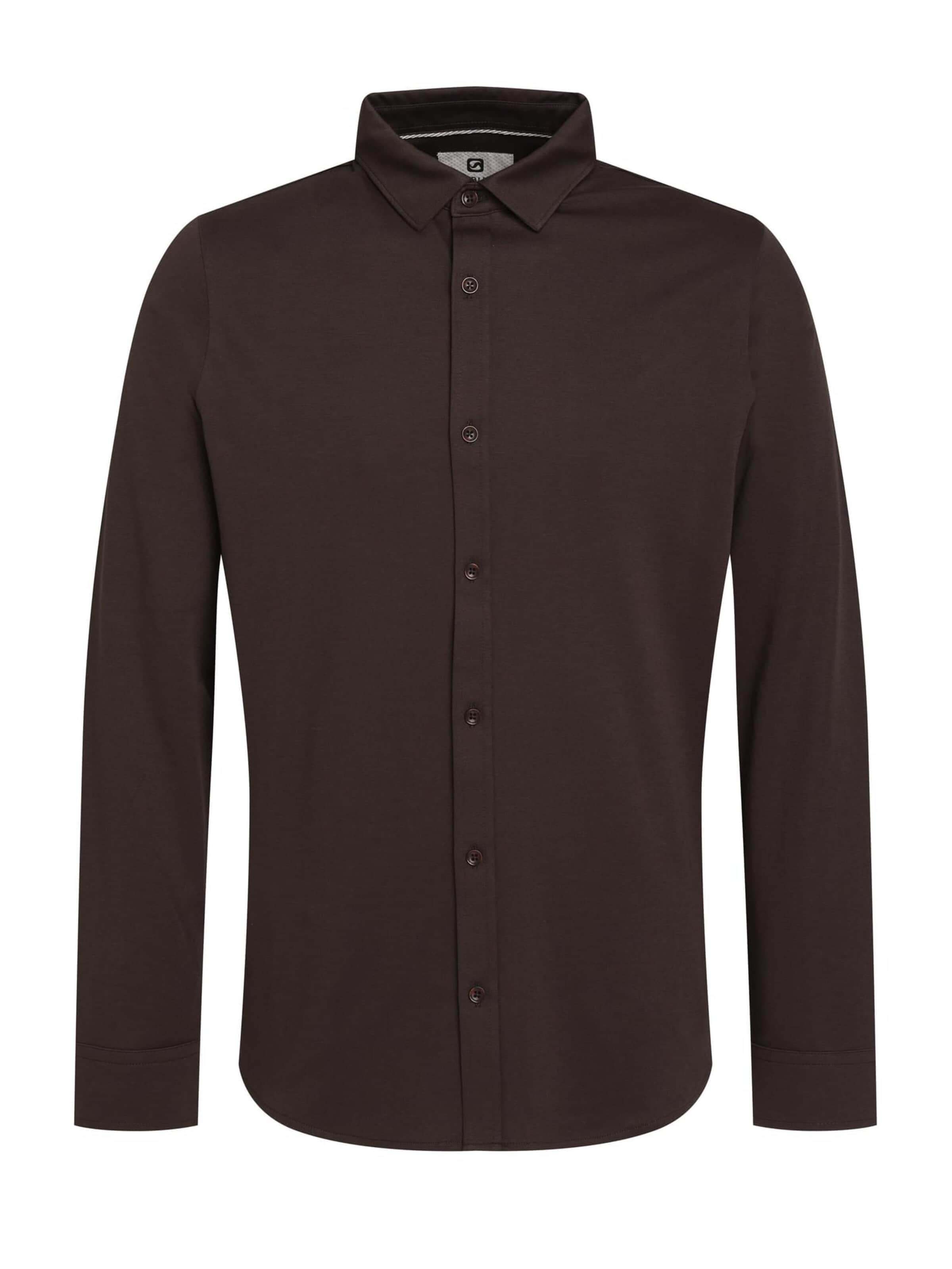 Gabbiano Comfort fit Overhemd in Bruin